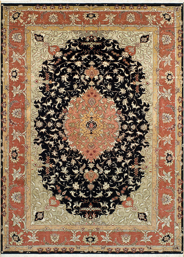 tabriz silk+wool 286x205  cheap handmade carpets   jiegler bokhara shaggy   berlucci milano tafted rug bedrug  .jpg