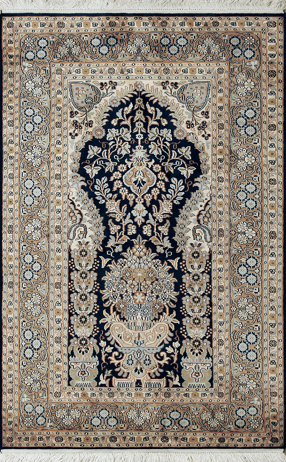 KasmirRoyalSilk-1,24x0,84 cheap handmade carpets   jiegler bokhara shaggy   berlucci milano tafted rug bedrug  .jpg